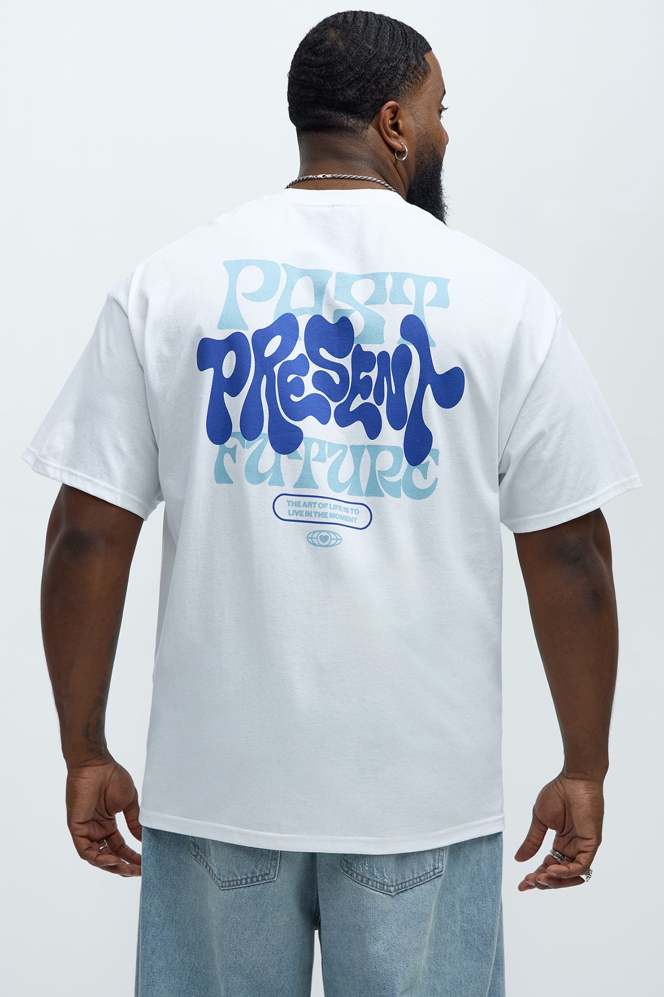 Past Present Future Short Sleeve Tee - White