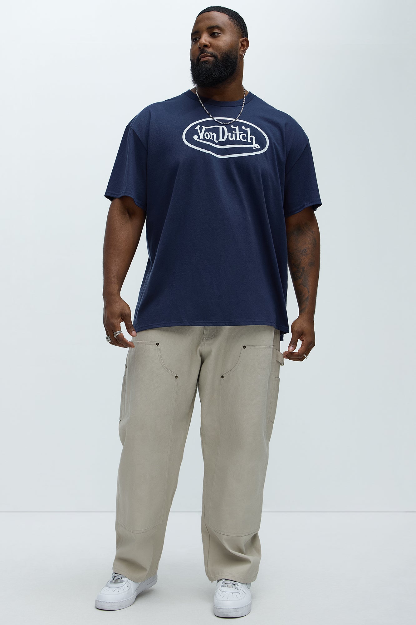 Von Dutch Logo Short Sleeve Tee - Navy