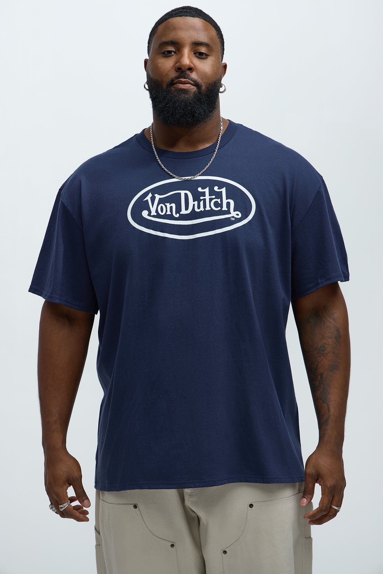 Von Dutch Logo Short Sleeve Tee - Navy