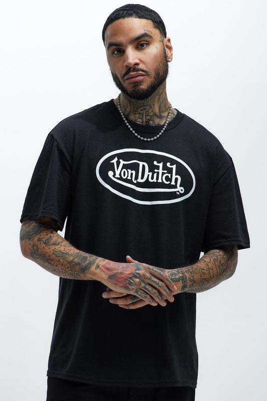 Von Dutch Logo Short Sleeve Tee - Black