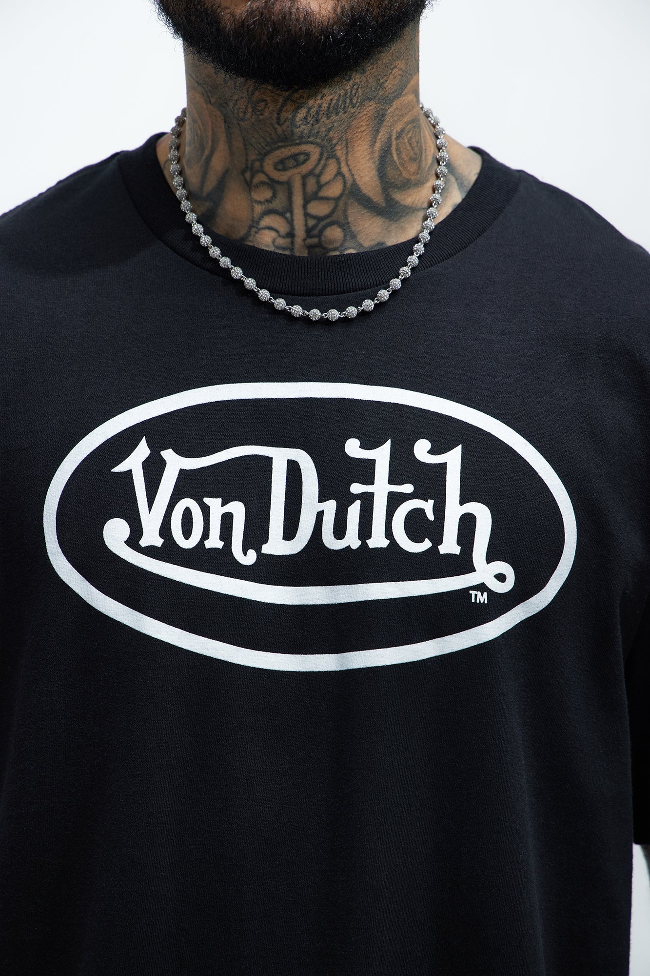 Von Dutch Logo Short Sleeve Tee - Black