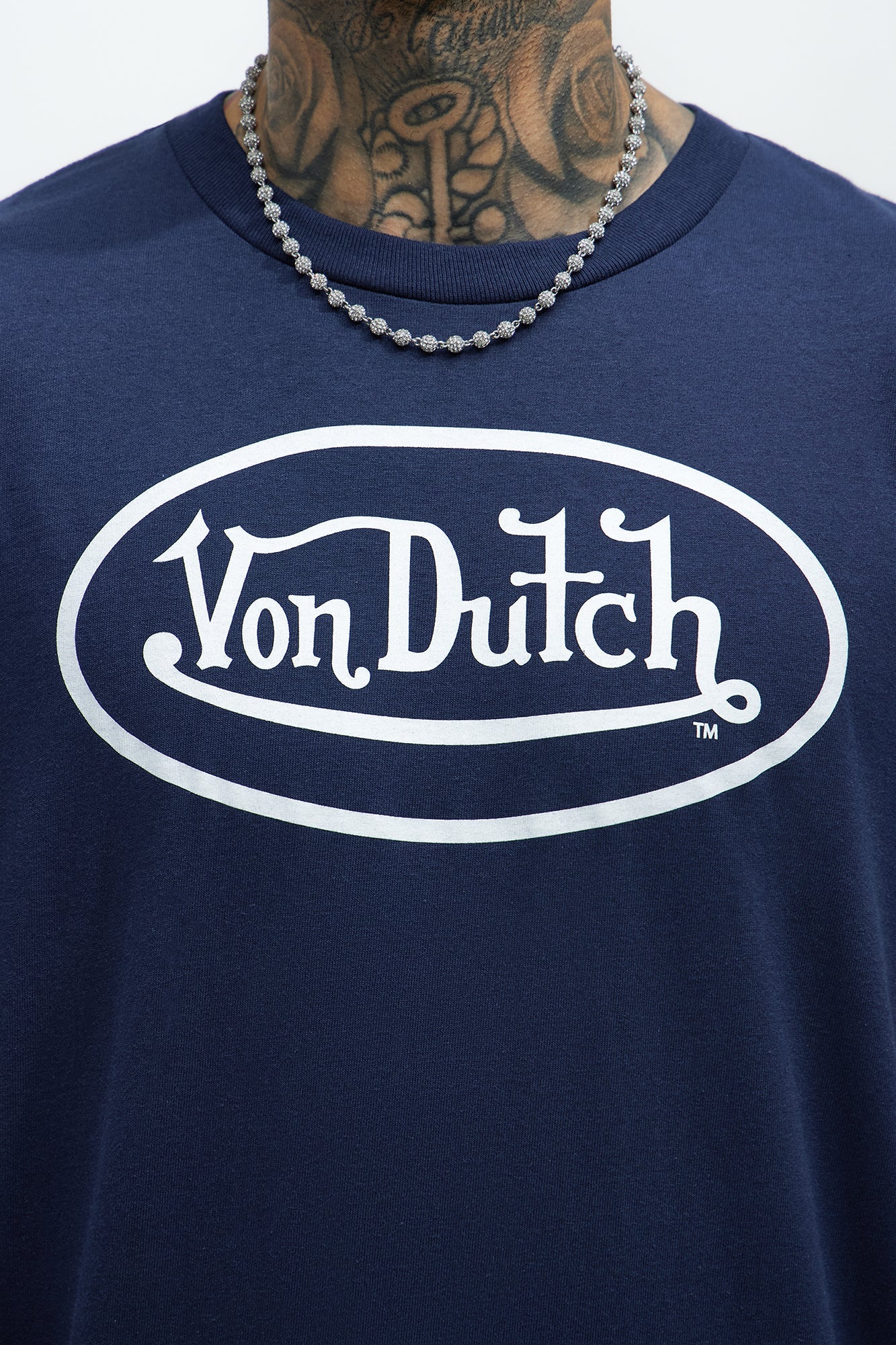 Von Dutch Logo Short Sleeve Tee - Navy