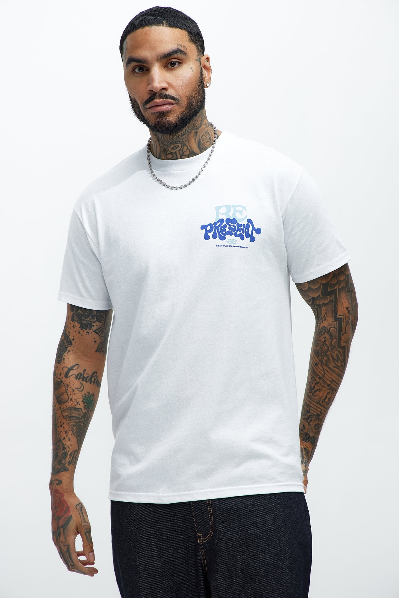 Past Present Future Short Sleeve Tee - White