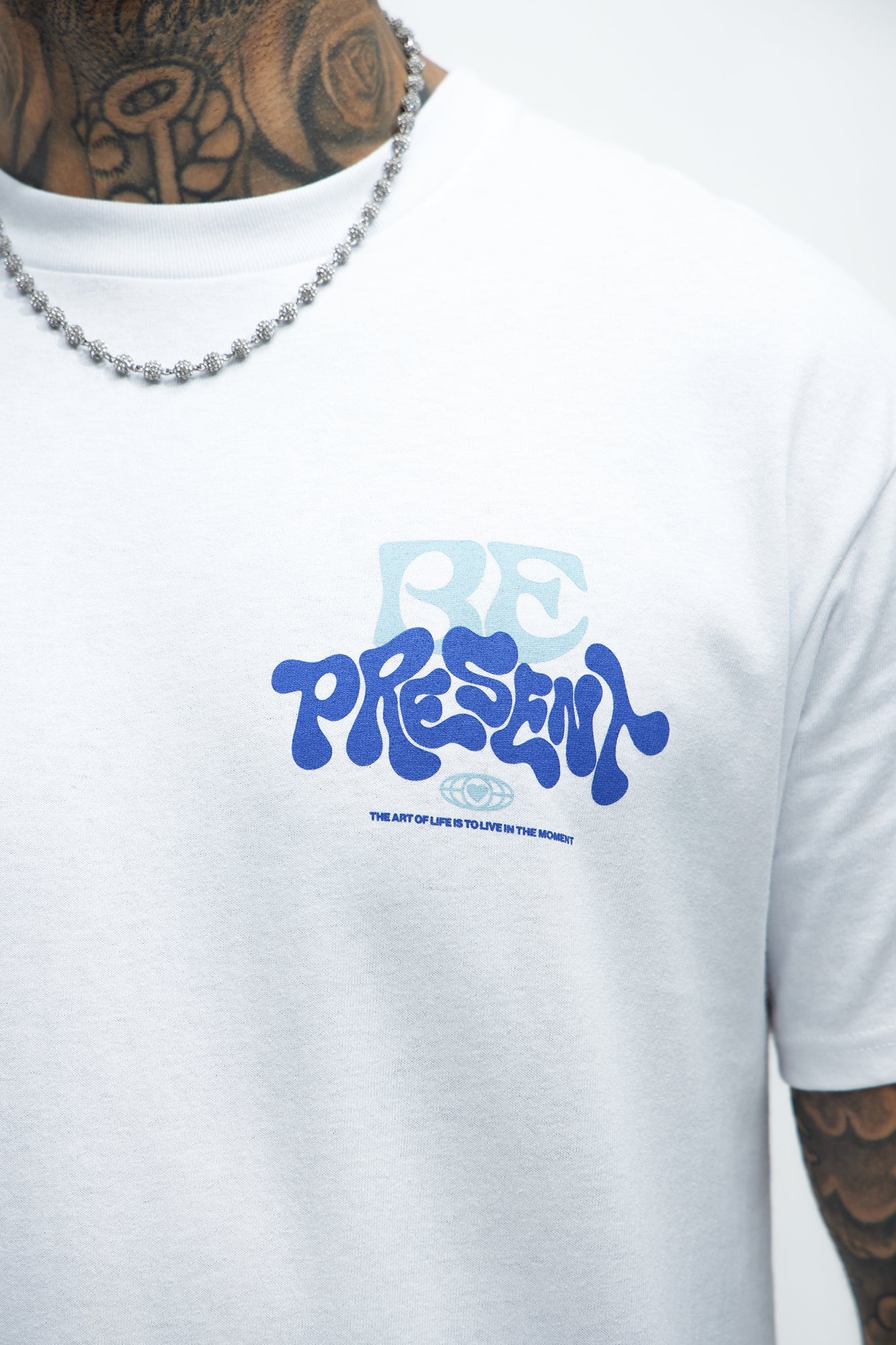 Past Present Future Short Sleeve Tee - White