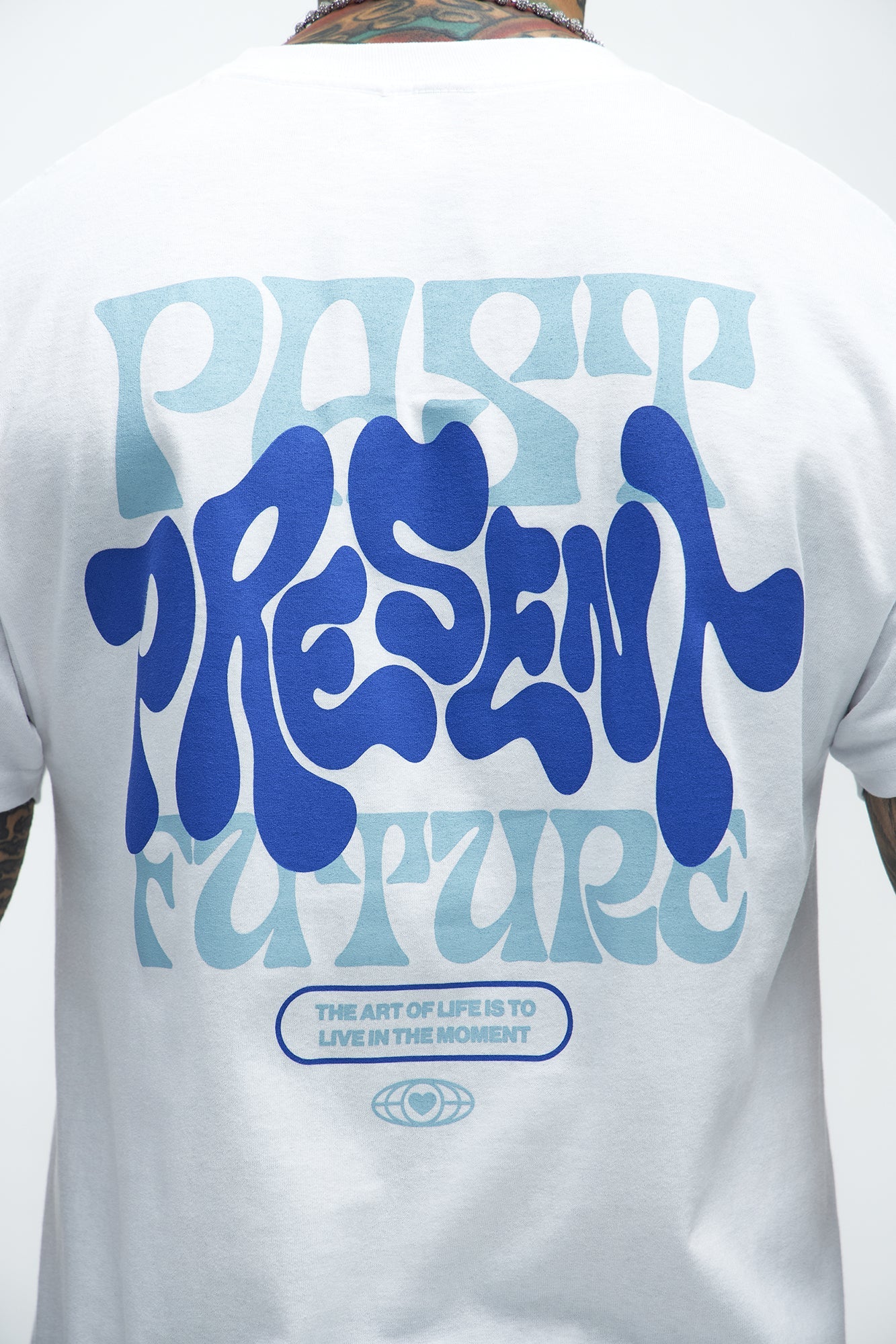 Past Present Future Short Sleeve Tee - White