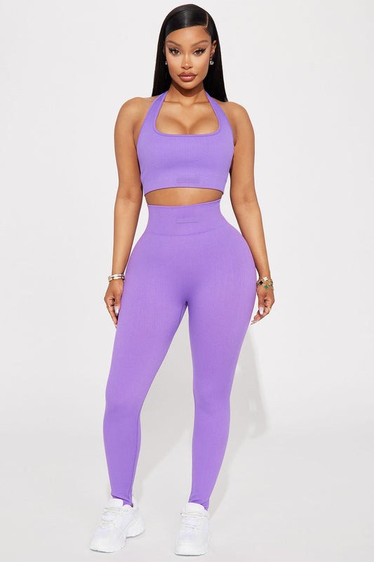 Effortless Triton Ribbed Seamless Stirrup - Lavender