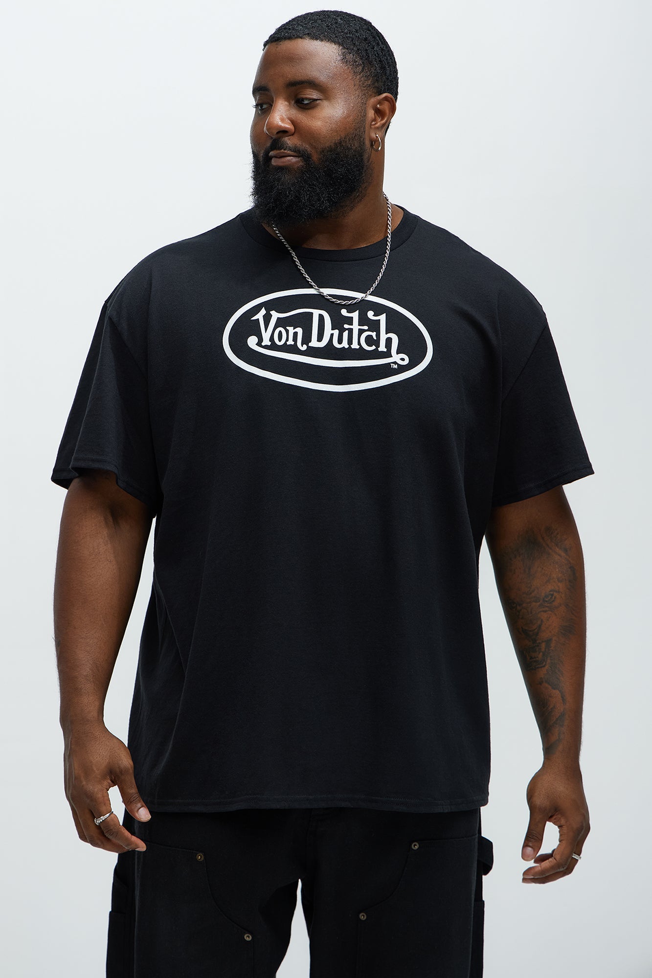 Von Dutch Logo Short Sleeve Tee - Black