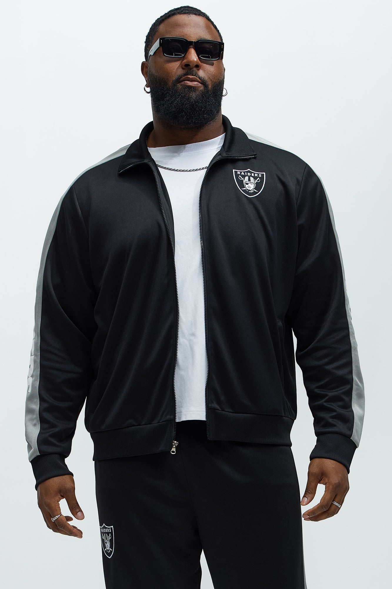 Raiders Stand By Track Jacket - Black
