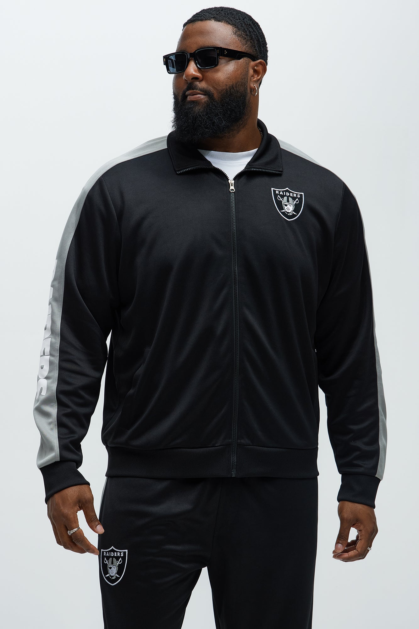 Raiders Stand By Track Jacket - Black