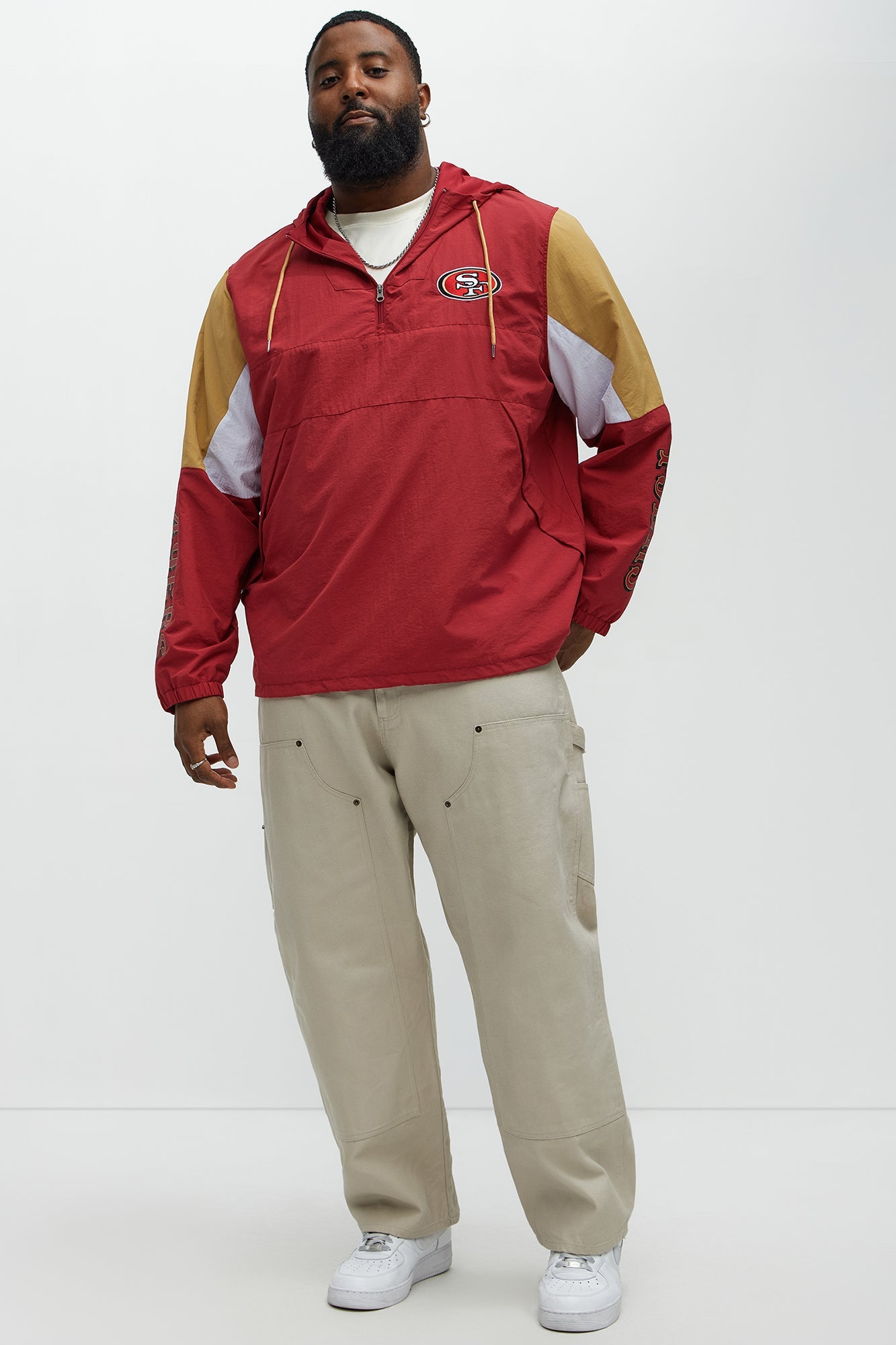49ers Superstar Status Anorak - Gold/Red