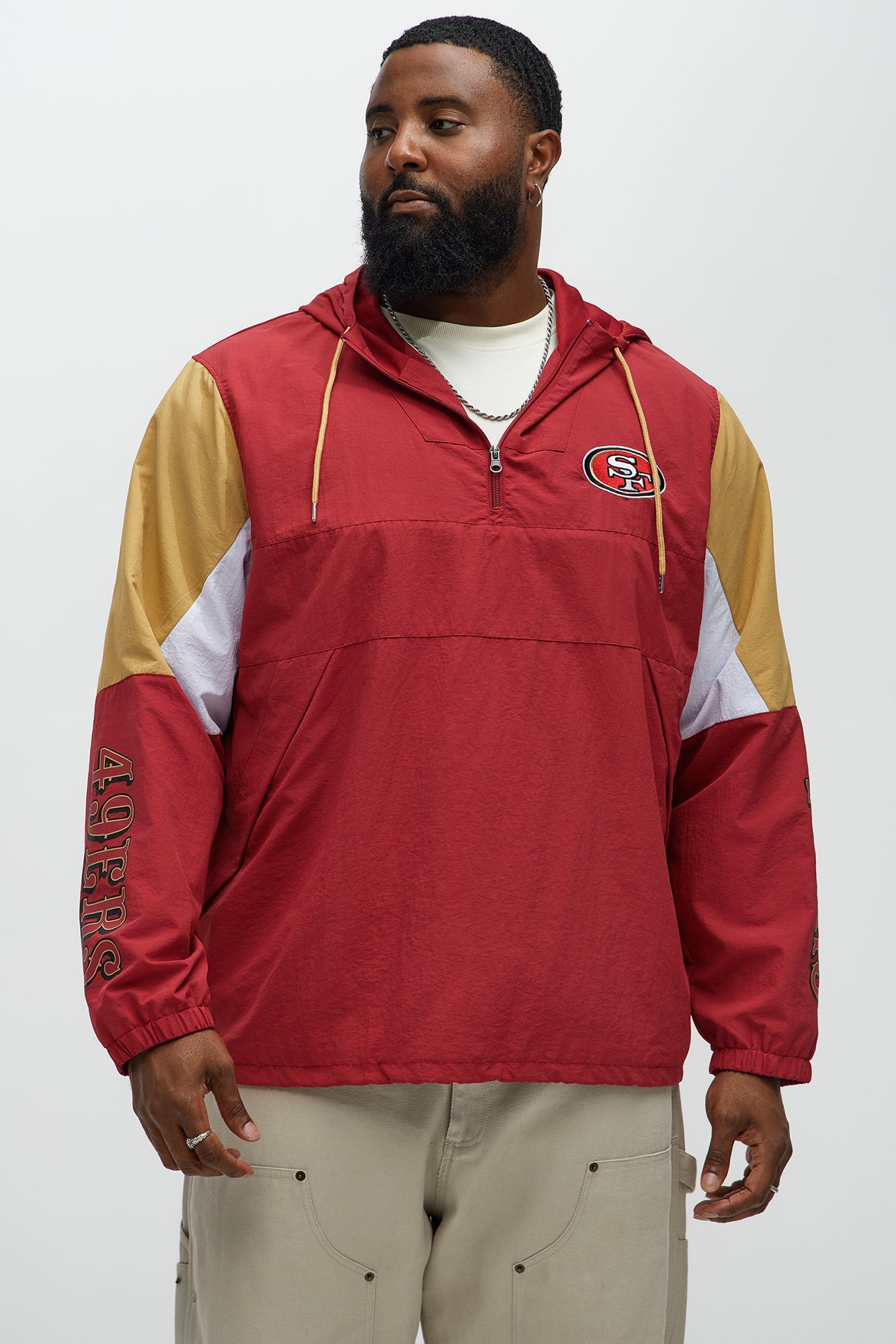 49ers Superstar Status Anorak - Gold/Red