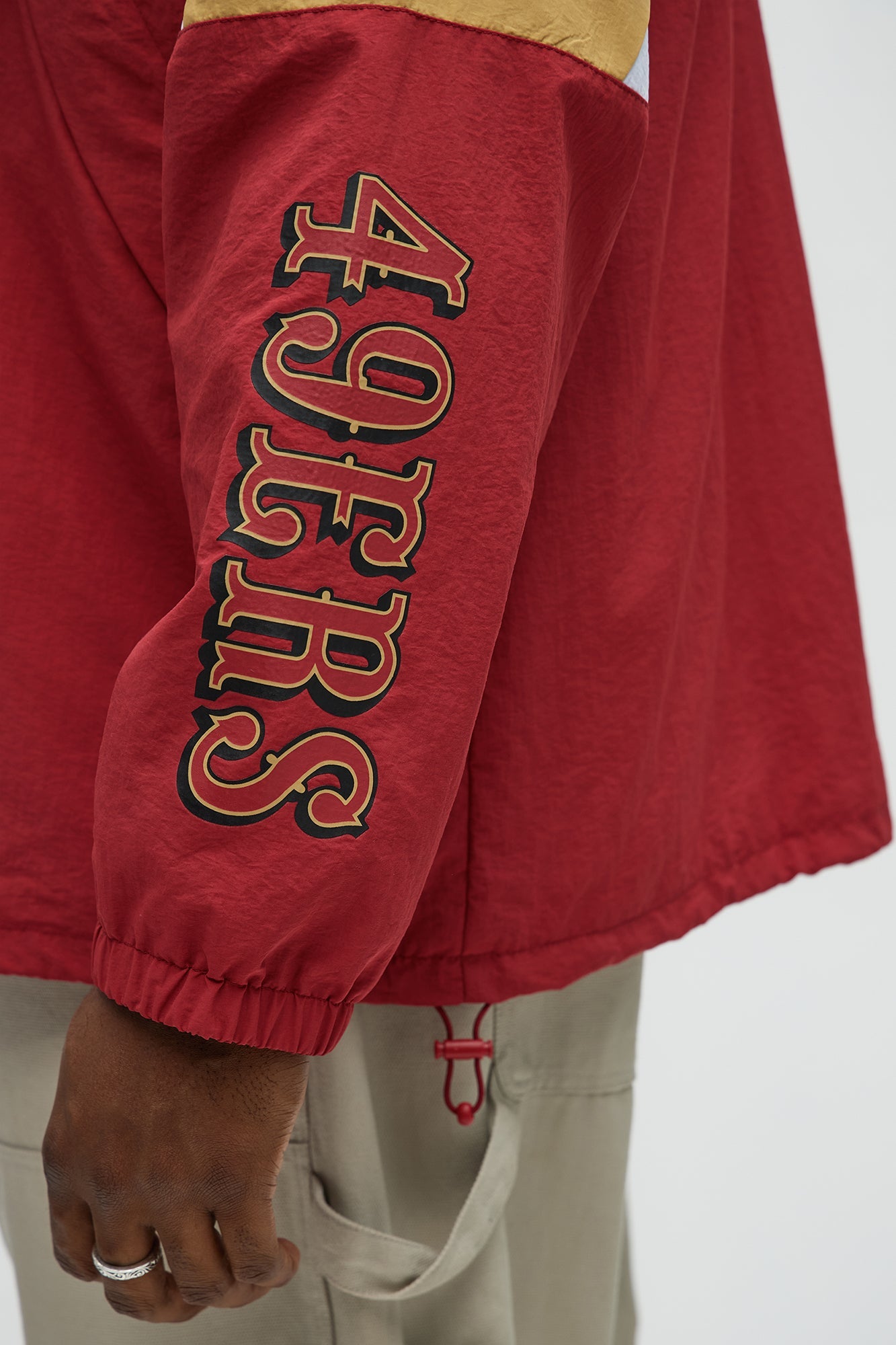 49ers Superstar Status Anorak - Gold/Red