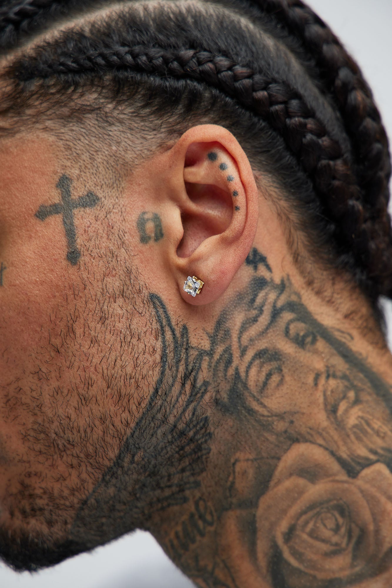 Iced Hoop 5 Piece Earring Set - Gold