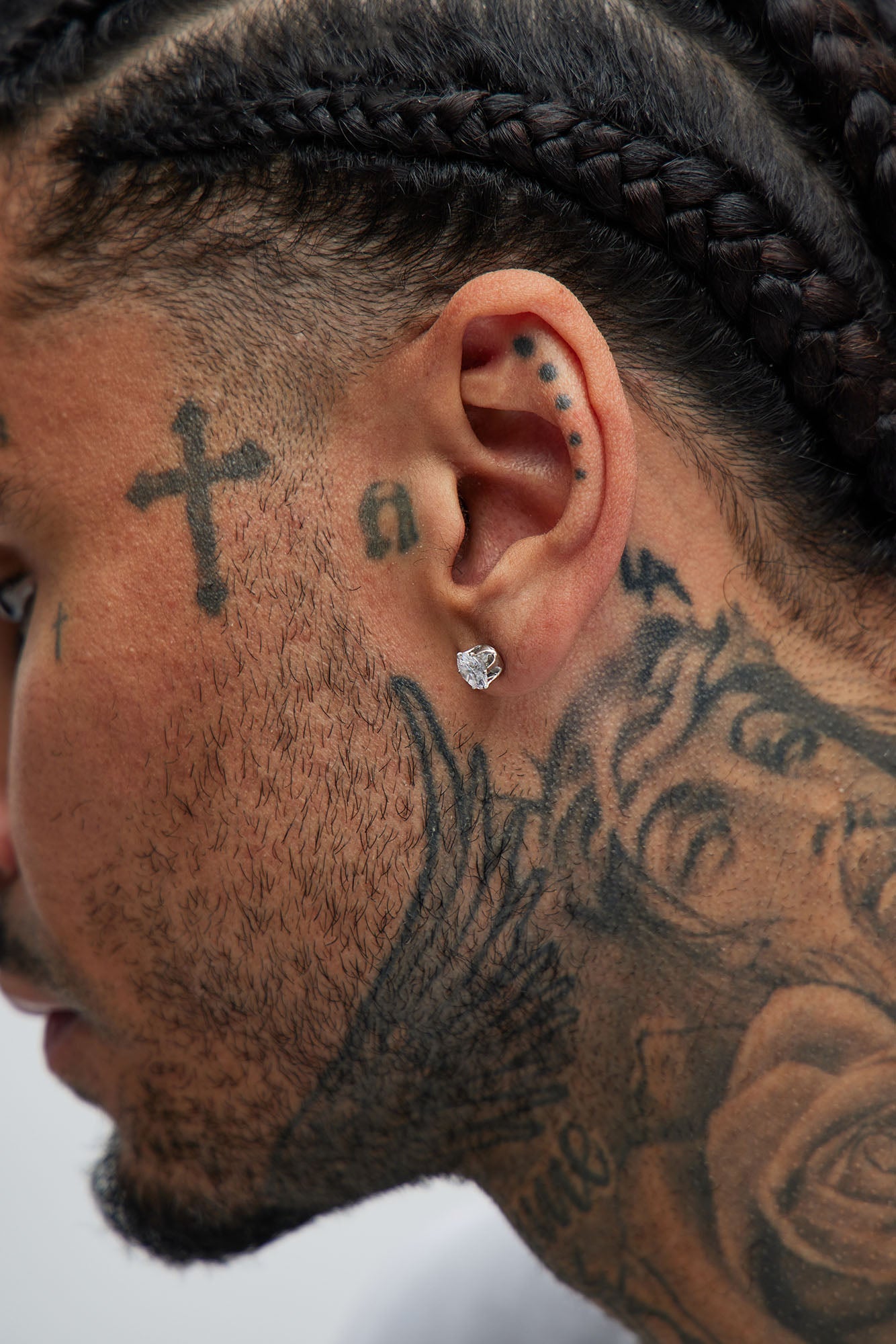 Iced Hoop 5 Piece Earring Set - Silver