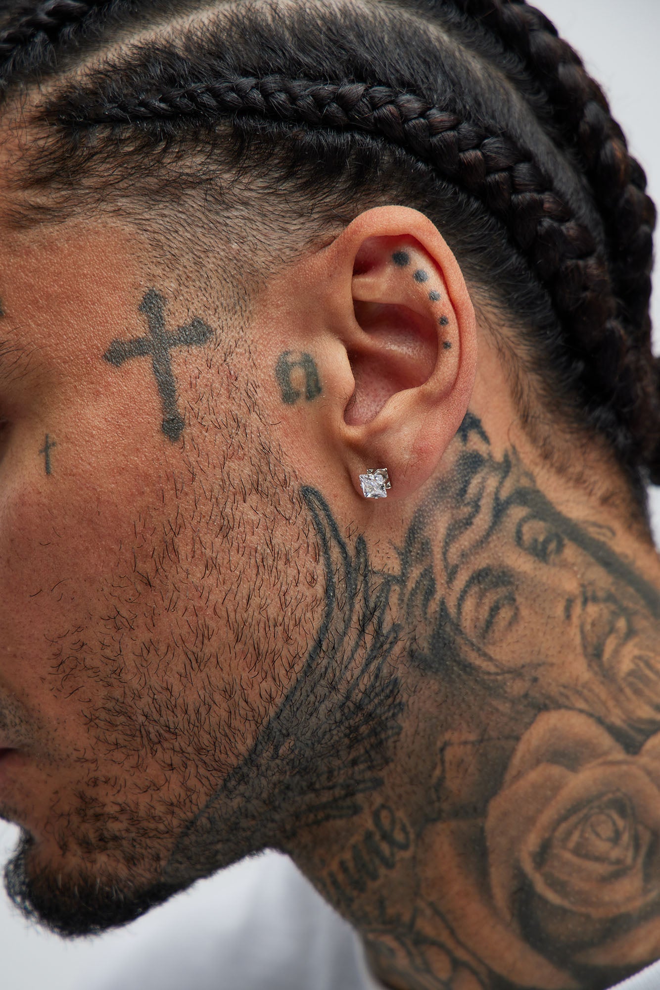 Iced Hoop 5 Piece Earring Set - Silver