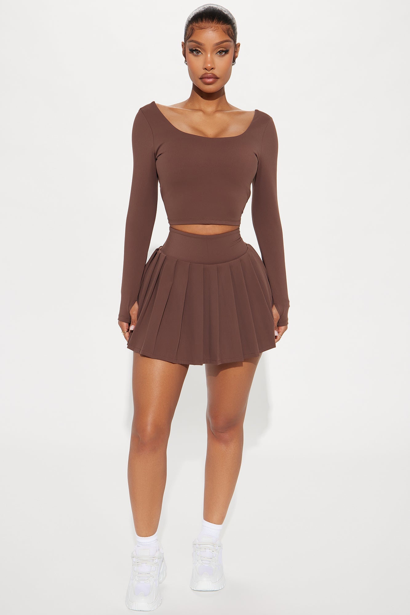 Got That Glow Active Top - Chocolate