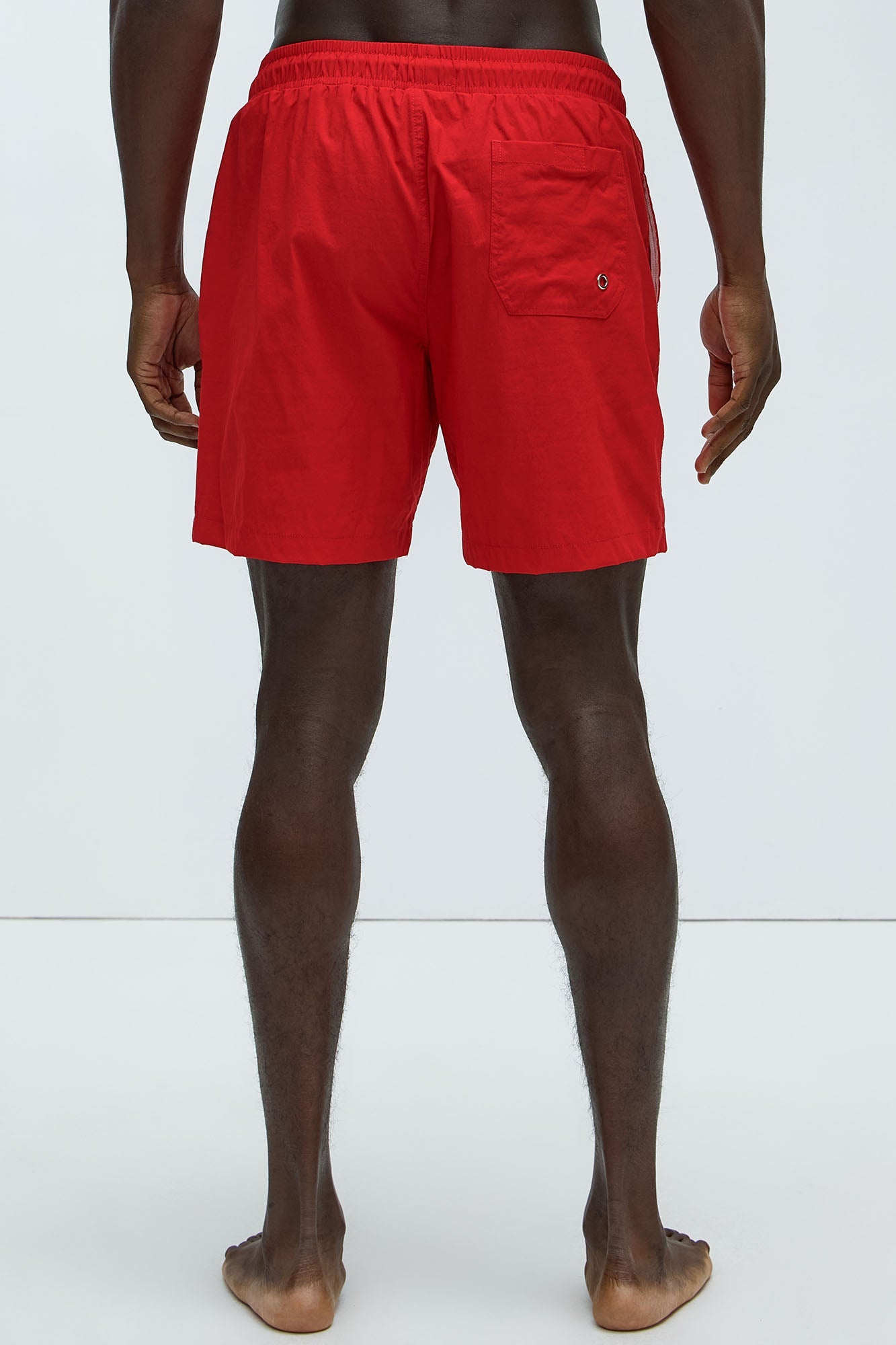 Montez Stretch Swim Trunk 7″ - Brick Red