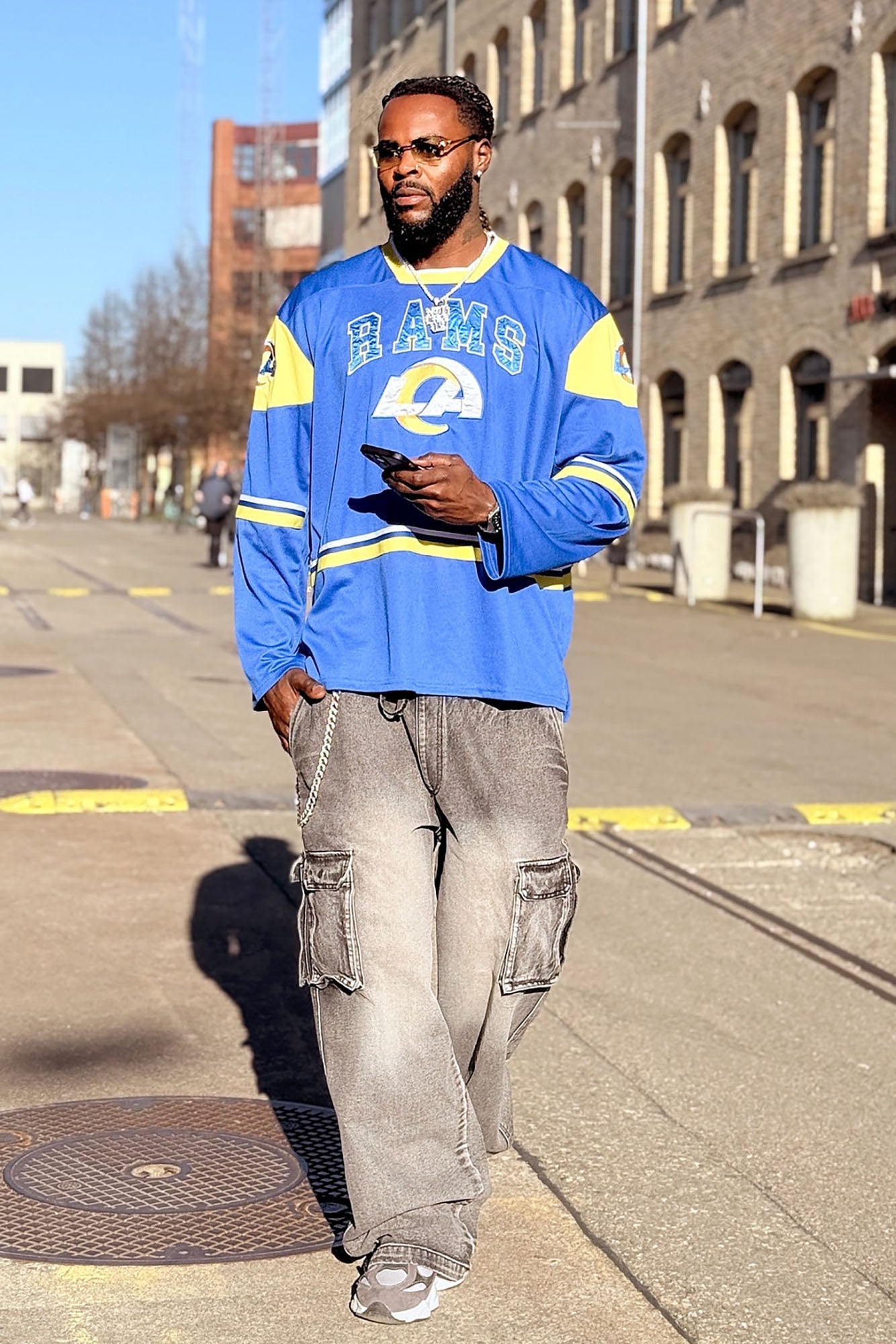 Stretch Waist Relaxed Baggy Jeans - Black Wash