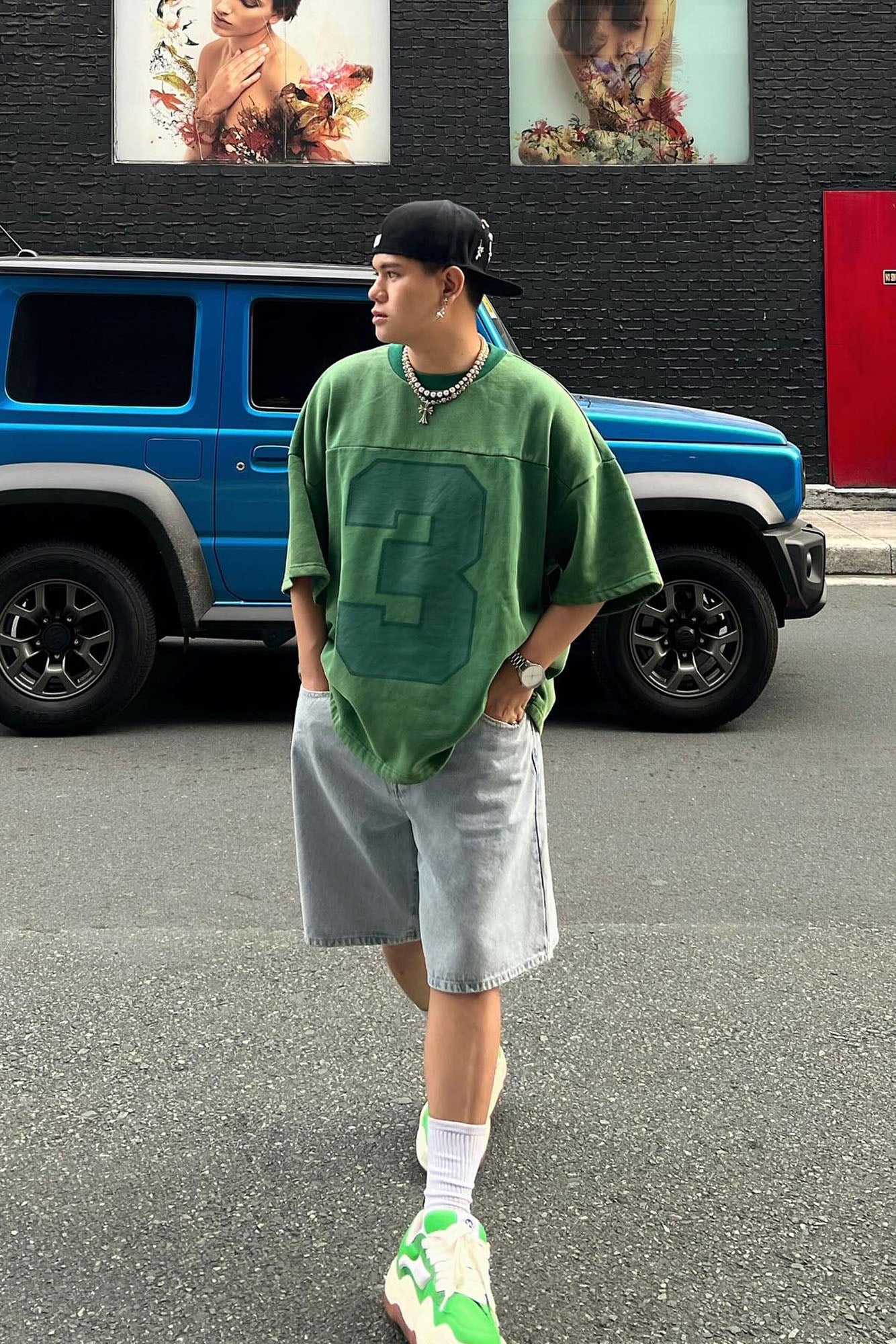 Kyle Oversized Tee - Green