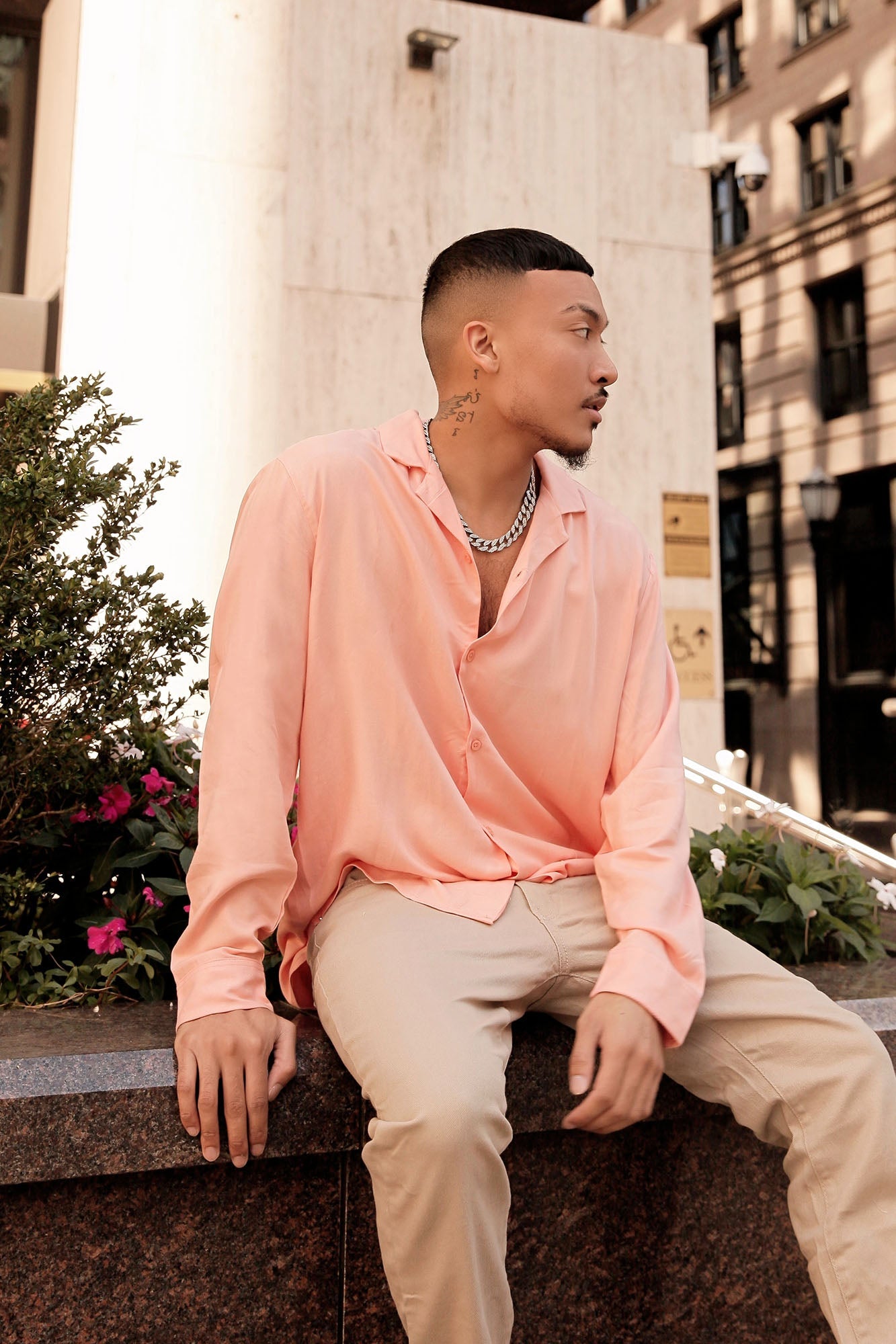 Dawson Relaxed Long Sleeve Button Up Shirt - Mauve