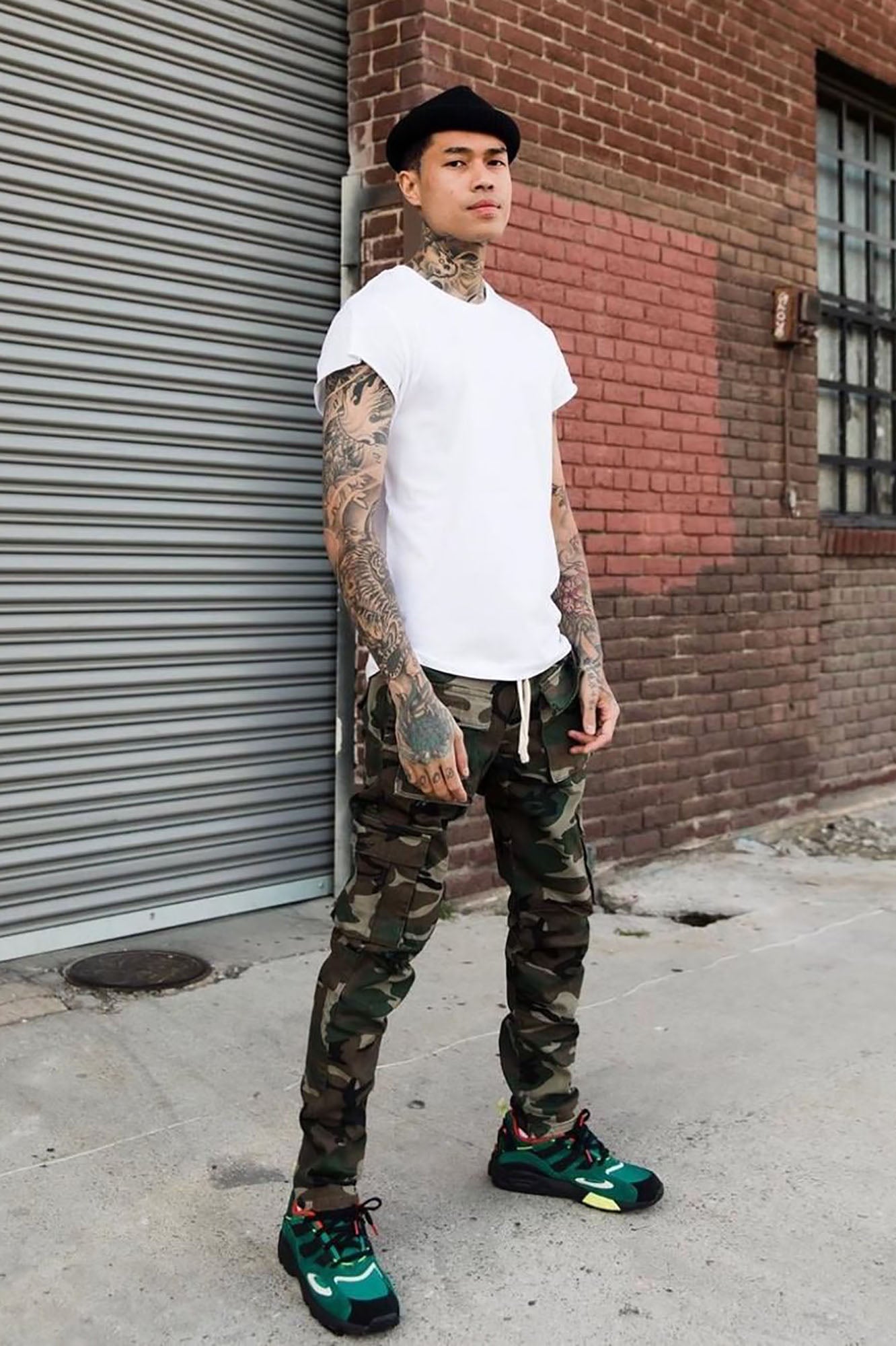 Hunter Slim Cargo Pants - Camouflage