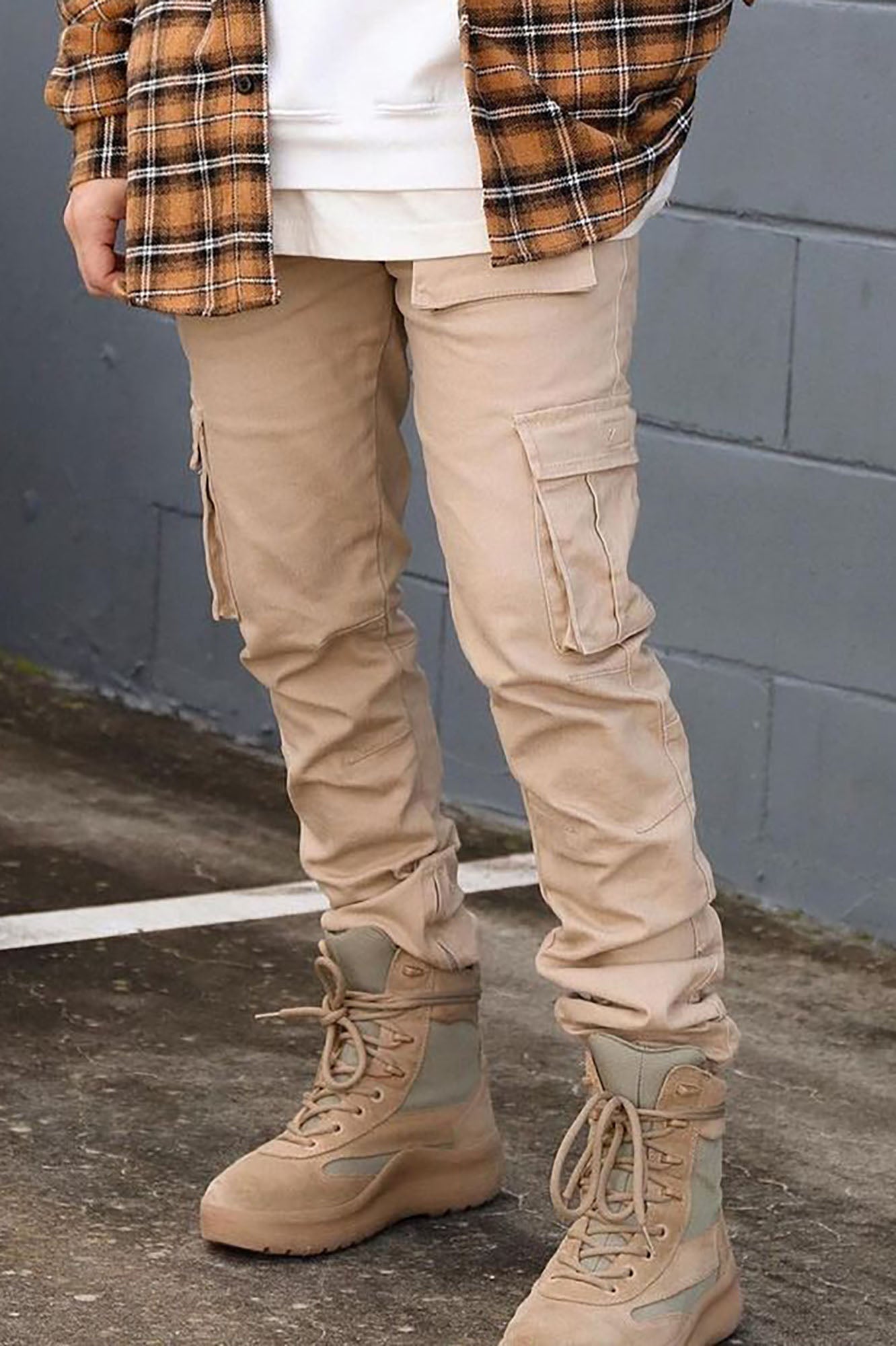Hunter Slim Cargo Pants - Khaki