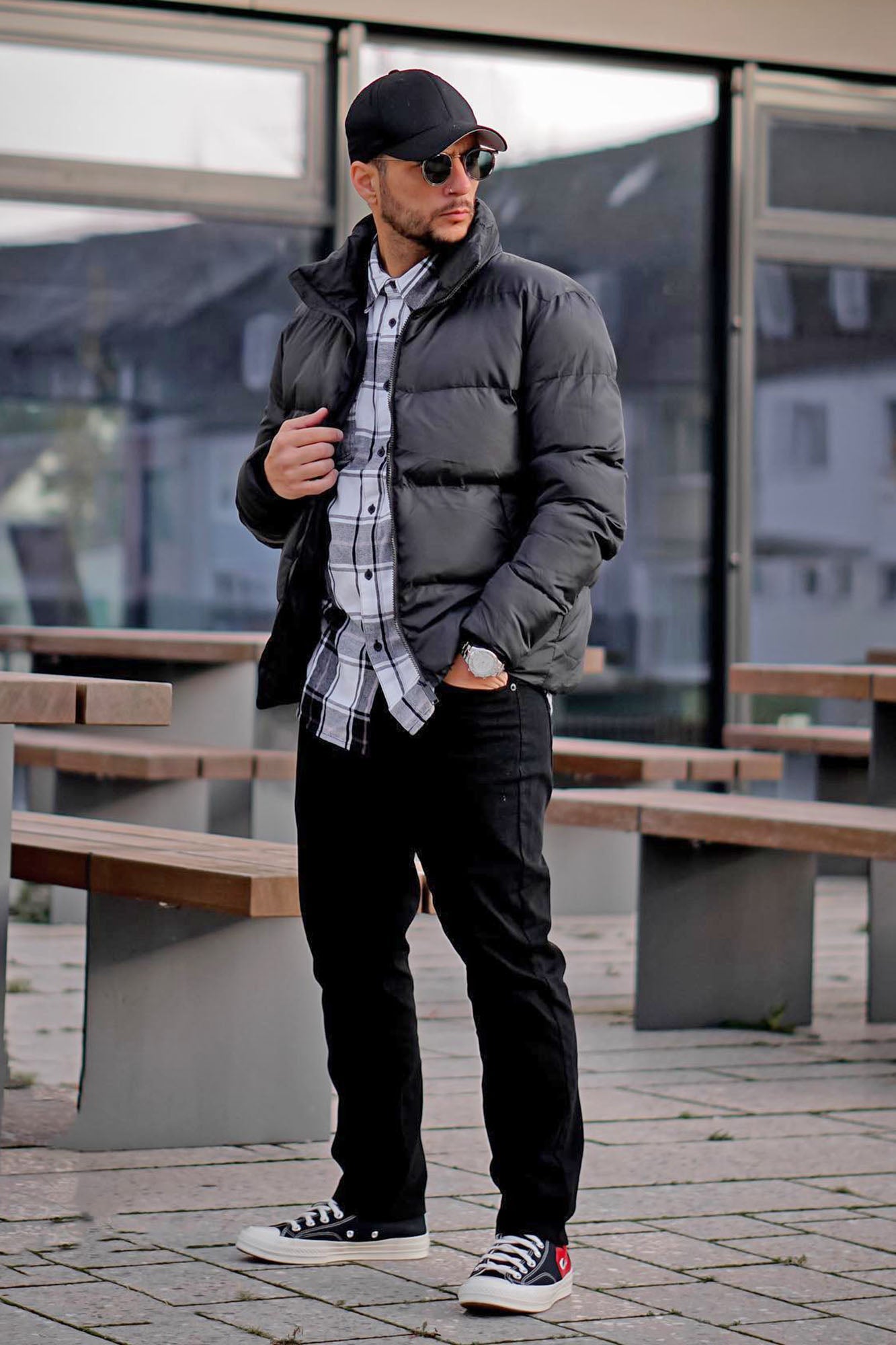 Mac Chino Skinny 5 Pocket Pants - Black