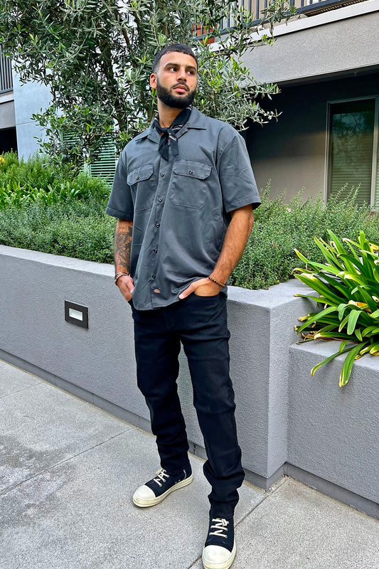 Mike Straight Taper Jeans - Black