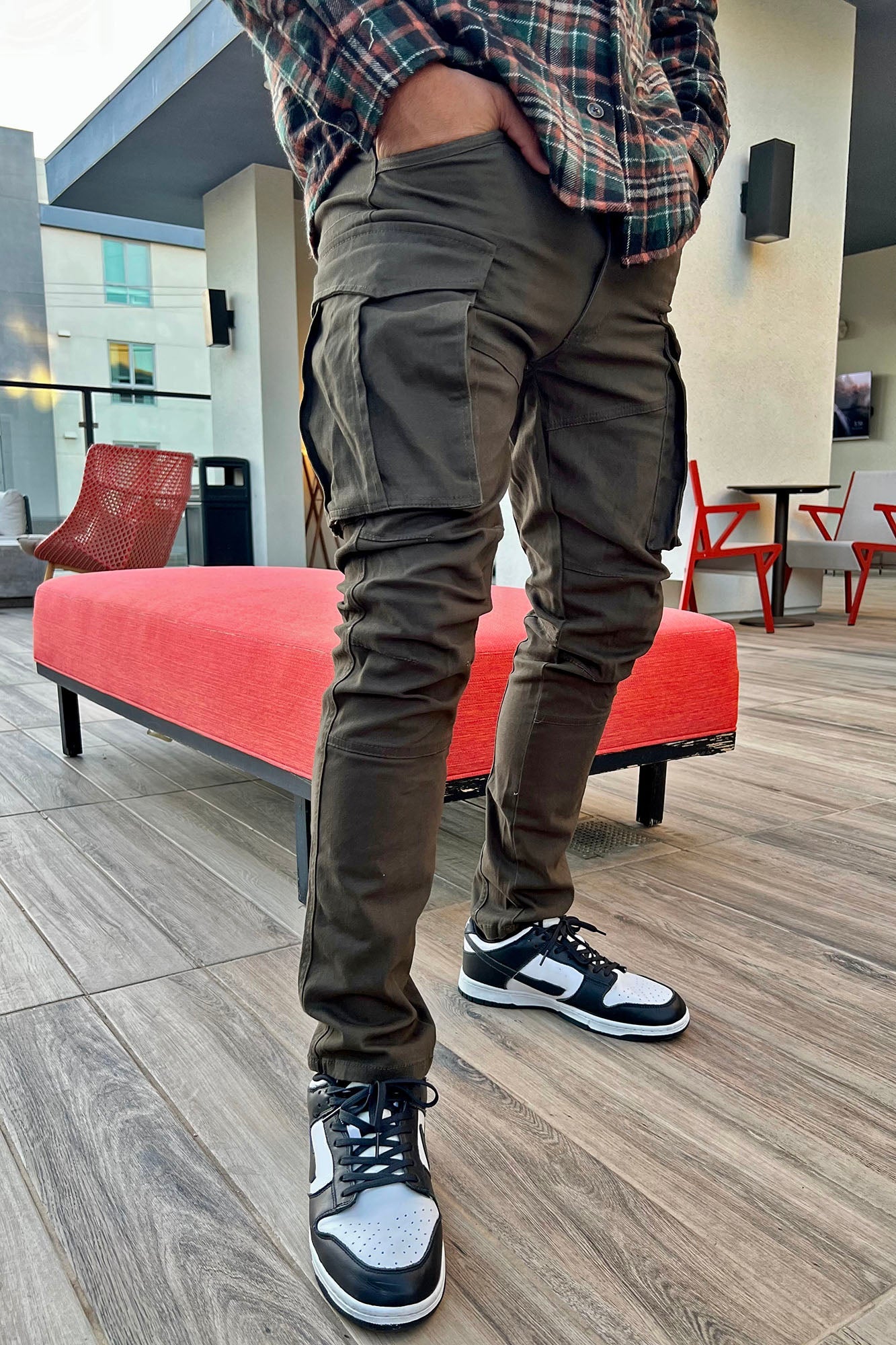 Summer Games Slim Cargo Pants - Olive