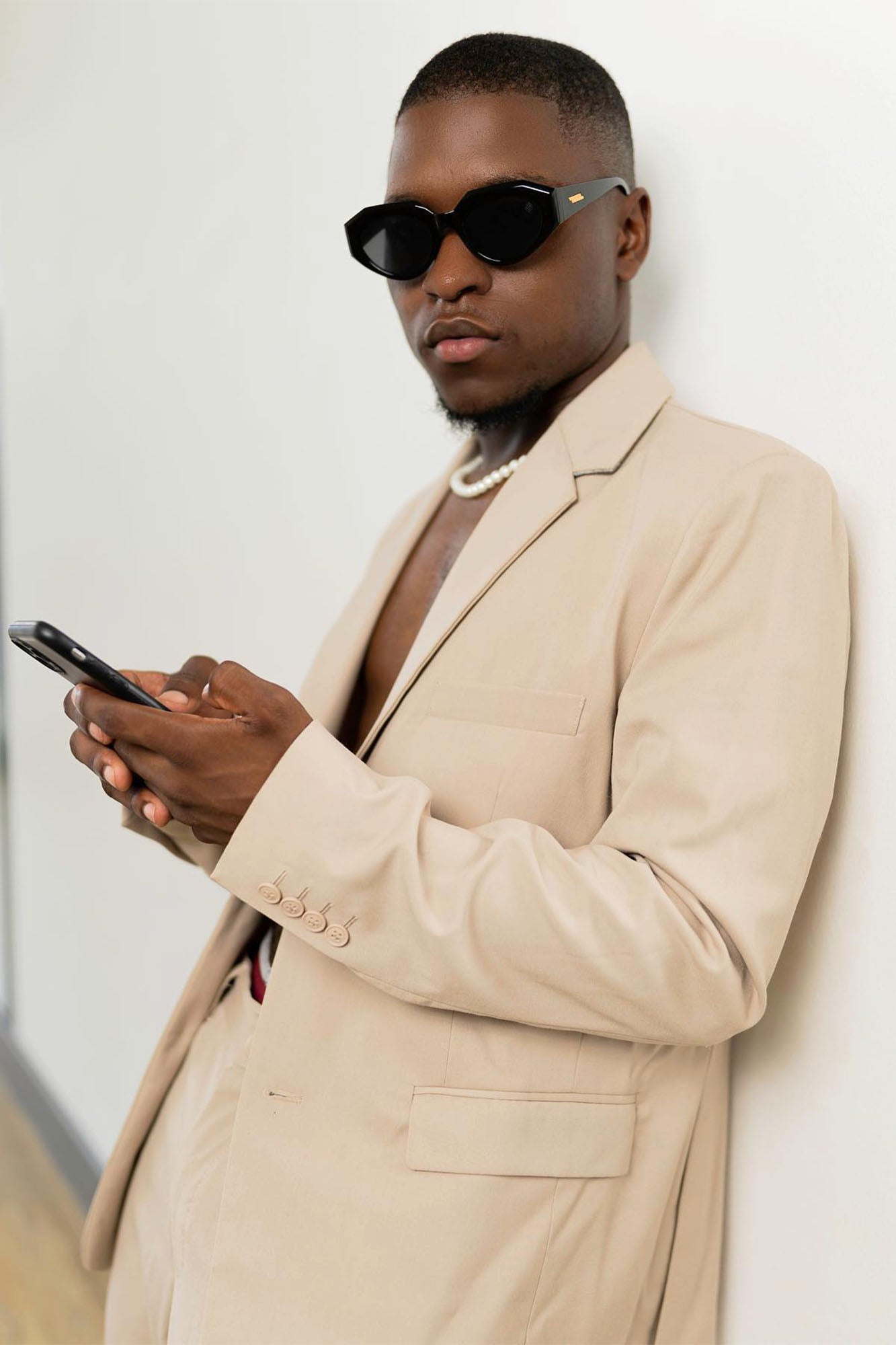 The Modern Stretch Suit Jacket - Tan