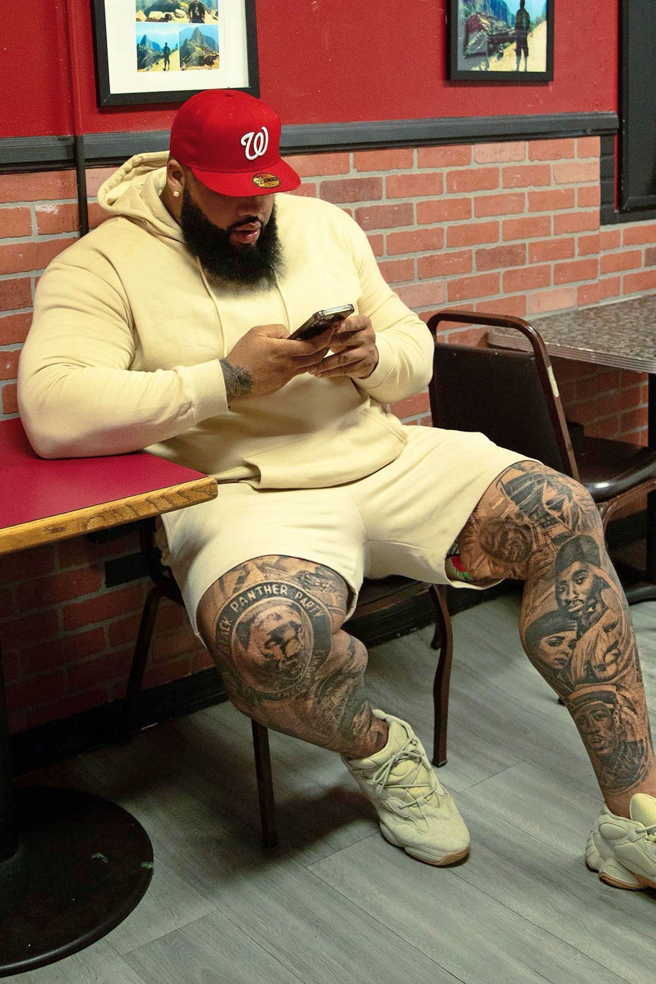 Tyson Sweatshort - Tan