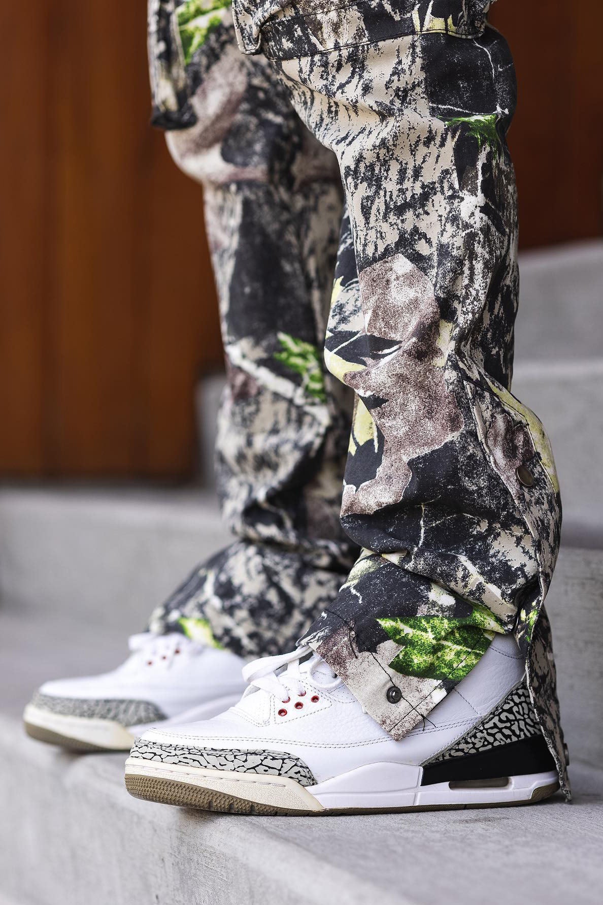 Worker Slim Cargo Pants - Green/combo